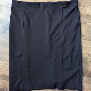 Ann Taylor Navy Blue Seamed Pencil Skirt - Size 18 - Seasonless Stretch